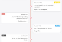 Создание компонента Timeline с React React