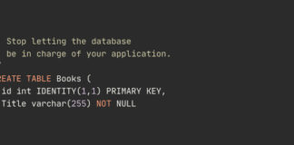 Не используйте ID, сгенерированные базой данных для доменных сущностей Database