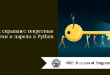 Как скрывают секретные ключи и пароли в Python Как скрывают секретные ключи и пароли в Python