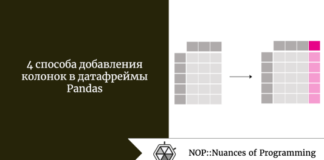4 способа добавления колонок в датафреймы Pandas 4 способа добавления колонок в датафреймы Pandas