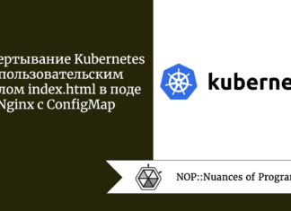 Развертывание Kubernetes с пользовательским файлом index.html в поде Nginx с ConfigMap
