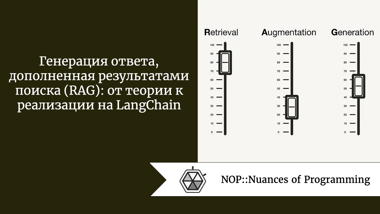 Генерация ответа, дополненная результатами поиска (RAG): от теории к  реализации на LangChain