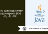 JAVA: разница между параметрами JVM -D, -X, -XX