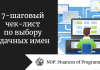 7-шаговый чек-лист по выбору удачных имен