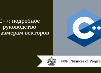 C++: подробное руководство по размерам векторов