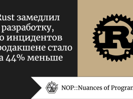 Rust замедлил разработку, но инцидентов в продакшене стало на 44% меньше