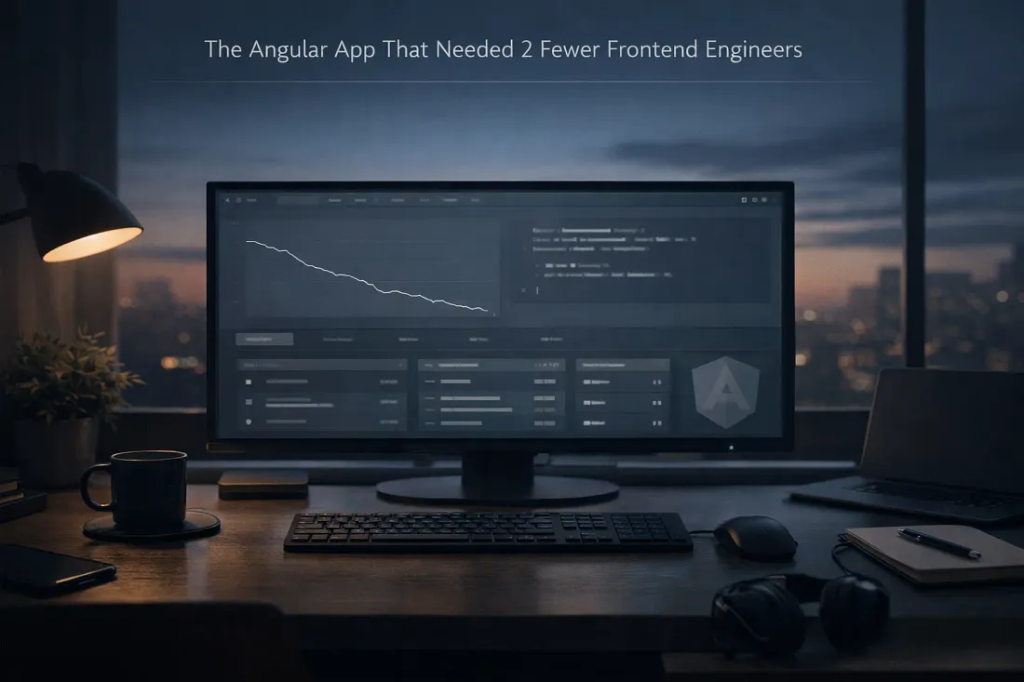 Angular-приложение, которому потребовалось на два фронтенд-инженера меньше