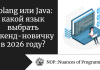 Golang или Java: какой язык выбрать бэкенд-новичку в 2026 году?